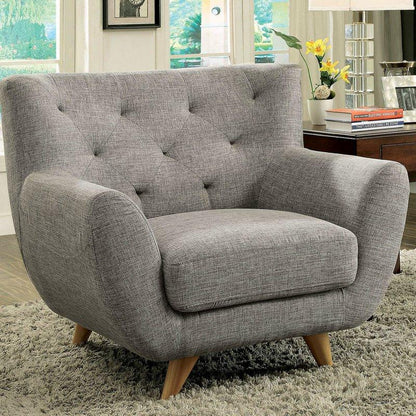  Furniture of America Carin Stationary Fabric Chair CM6134LG-CH IMAGE 2