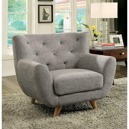  Furniture of America Carin Stationary Fabric Chair CM6134LG-CH IMAGE 3