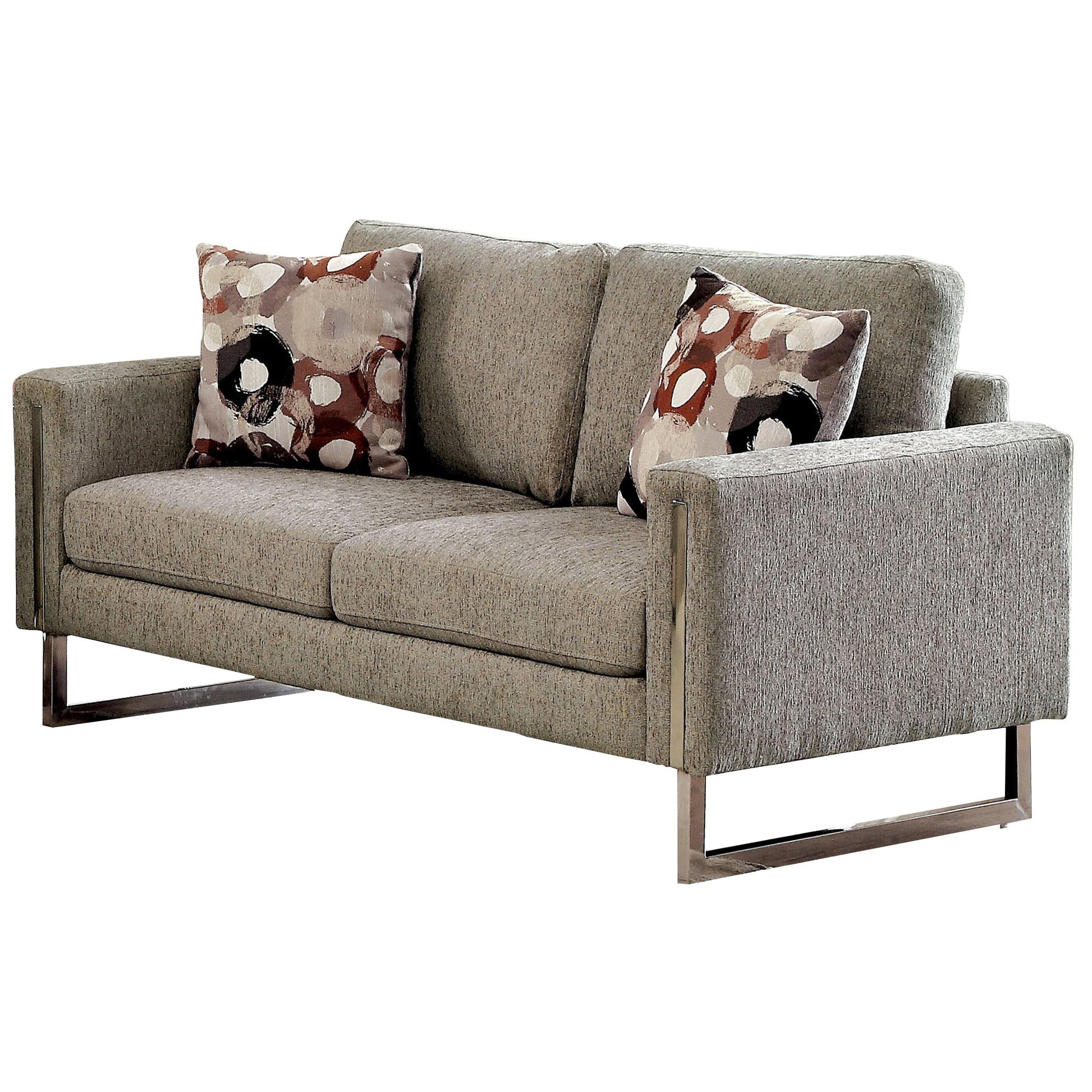  Furniture of America Lauren II Stationary Fabric Loveseat CM6855-LV IMAGE 1