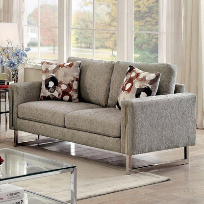  Furniture of America Lauren II Stationary Fabric Loveseat CM6855-LV IMAGE 2
