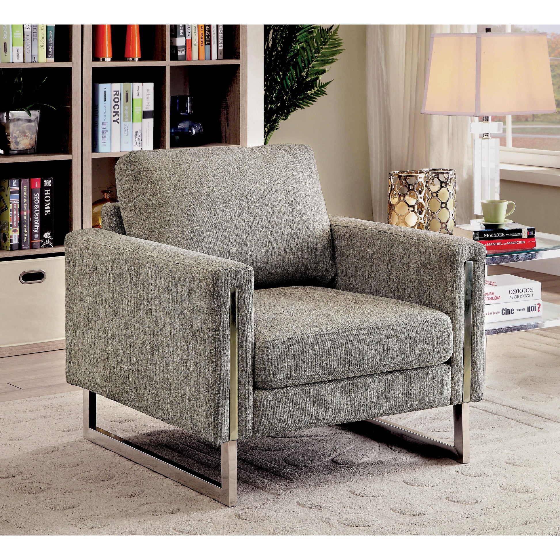  Furniture of America Lauren II Stationary Fabric Chair CM6855-CH IMAGE 2