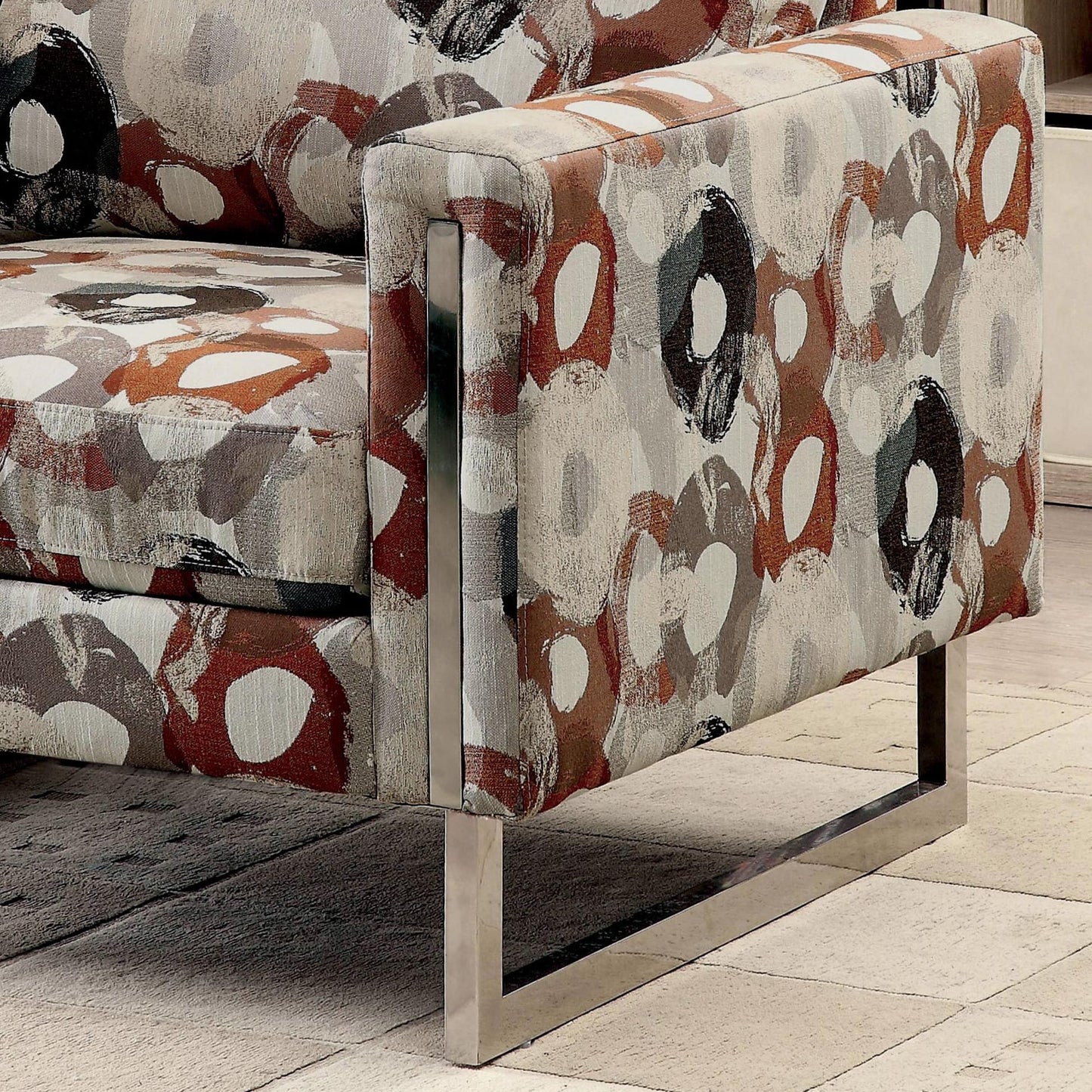  Furniture of America Lauren II Stationary Fabric Chair CM6855PA-CH IMAGE 3