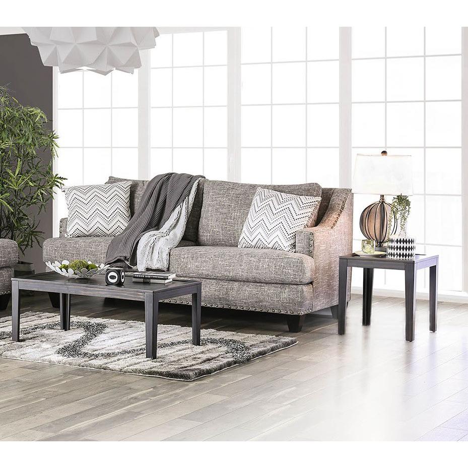  Furniture of America Erika Stationary Fabric Sofa SM6420-SF IMAGE 3