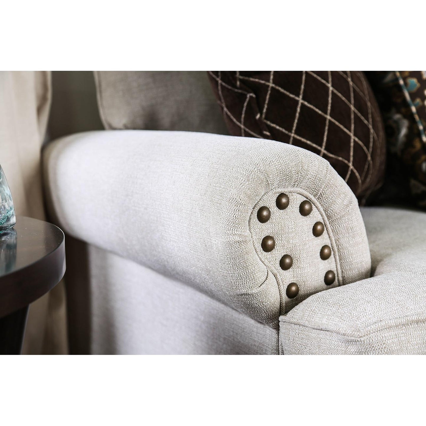  Furniture of America Amani Stationary Fabric Sofa SM8120-SF IMAGE 3