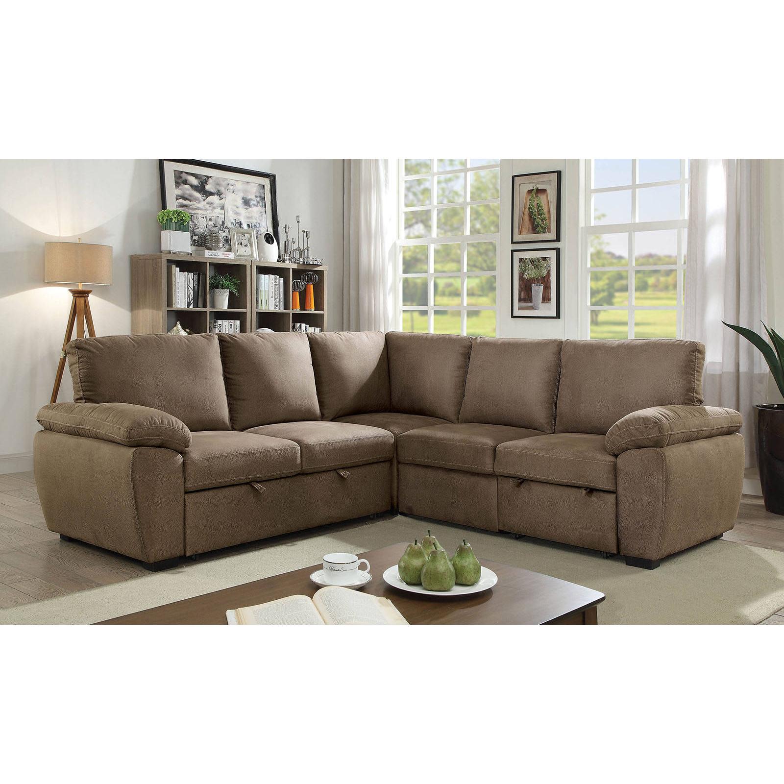  Furniture of America Alka Fabric Sleeper Sectional CM6576-SECT IMAGE 1