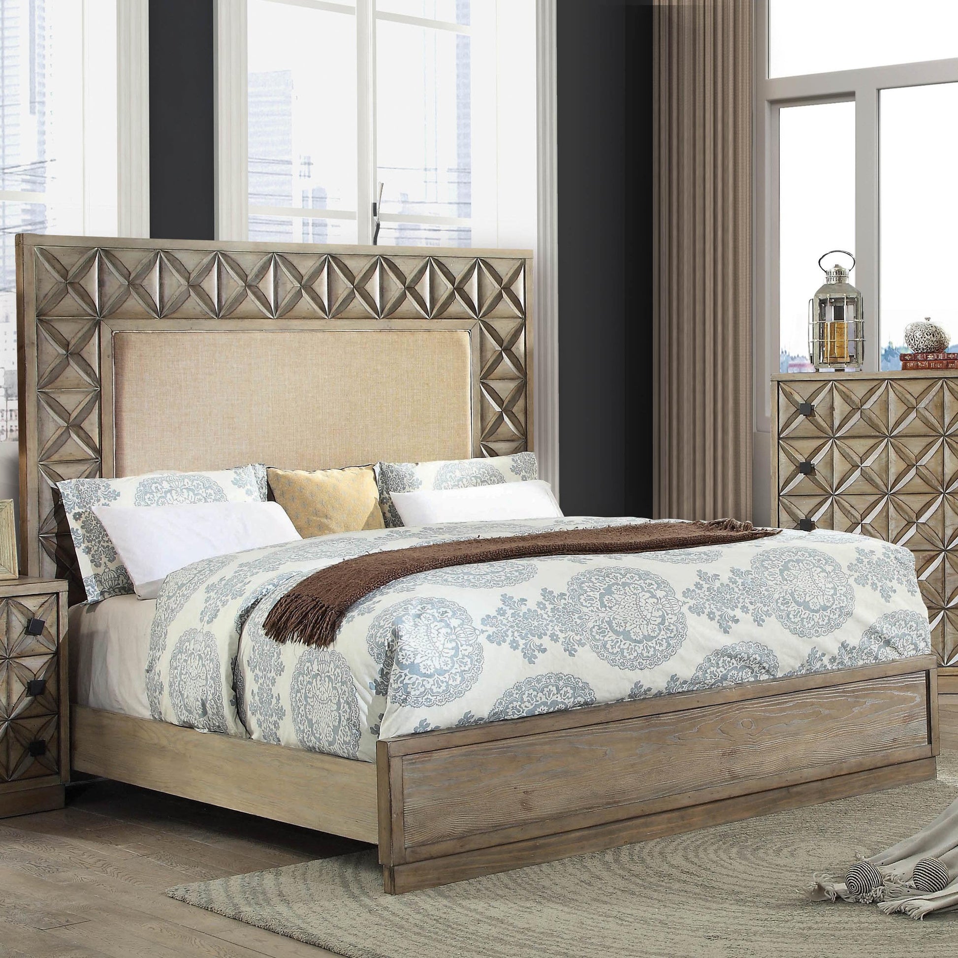  Furniture of America Markos Queen Panel Bed CM7393Q-BED IMAGE 1