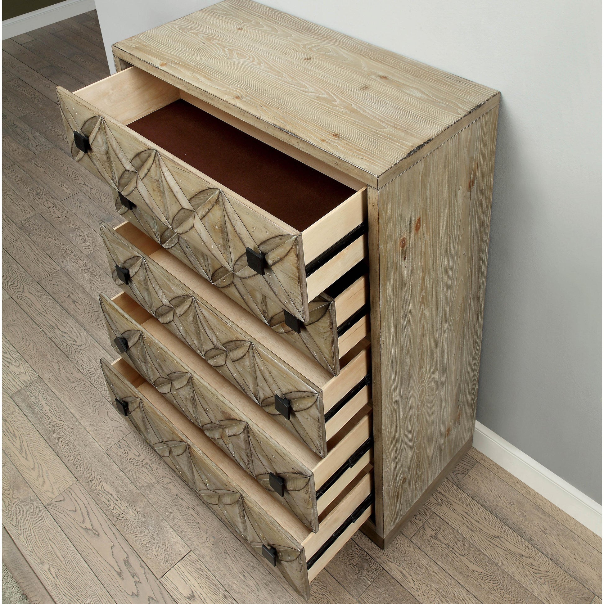  Furniture of America Markos 5-Drawer Chest CM7393C IMAGE 3