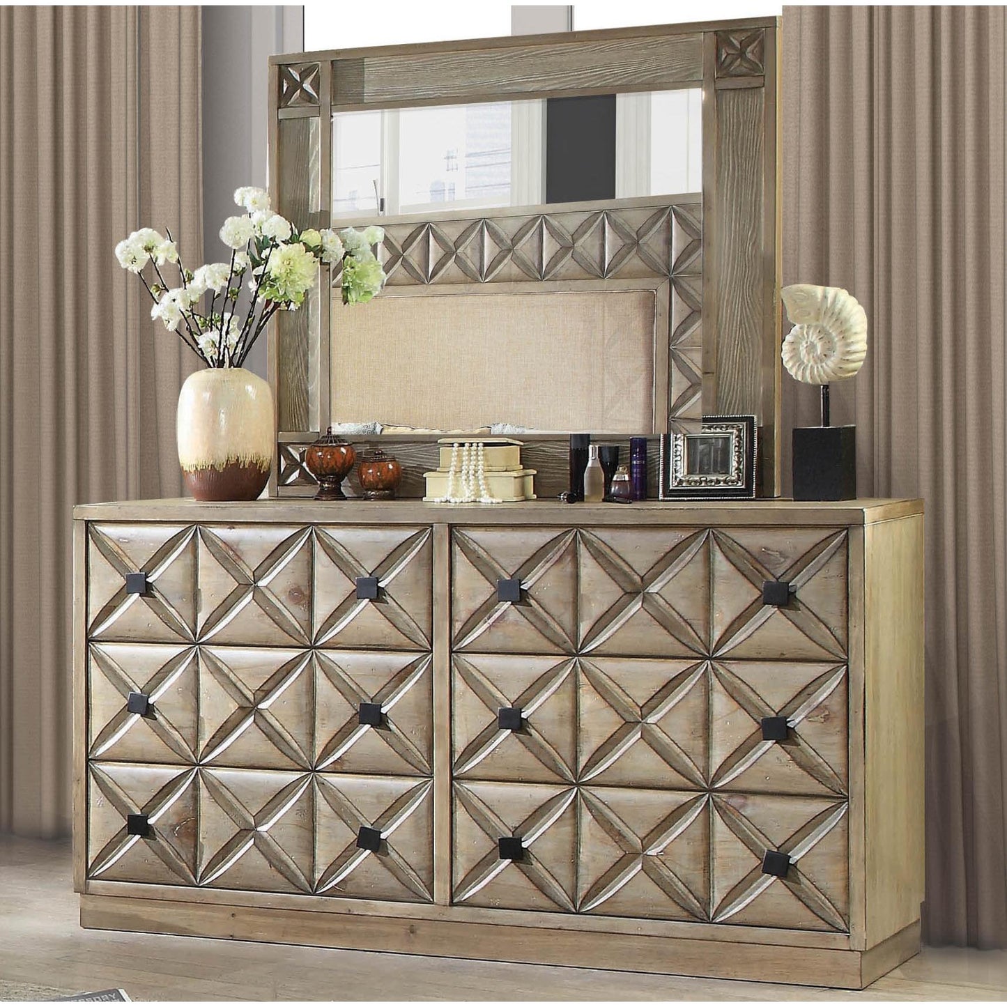  Furniture of America Markos 6-Drawer Dresser CM7393D IMAGE 2