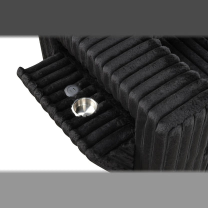 515 sectional - black