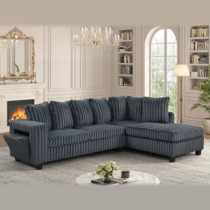 515 sectional - charcoal