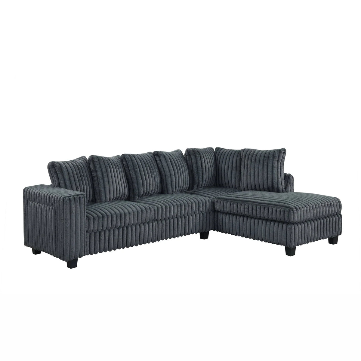 515 sectional - charcoal
