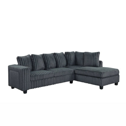 515 sectional - charcoal