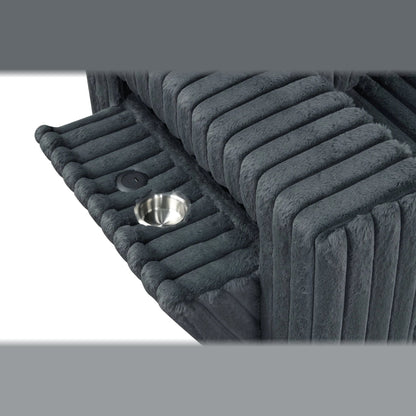 515 sectional - charcoal
