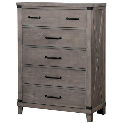  Furniture of America Bianca 5-Drawer Chest CM7734GY-C IMAGE 1