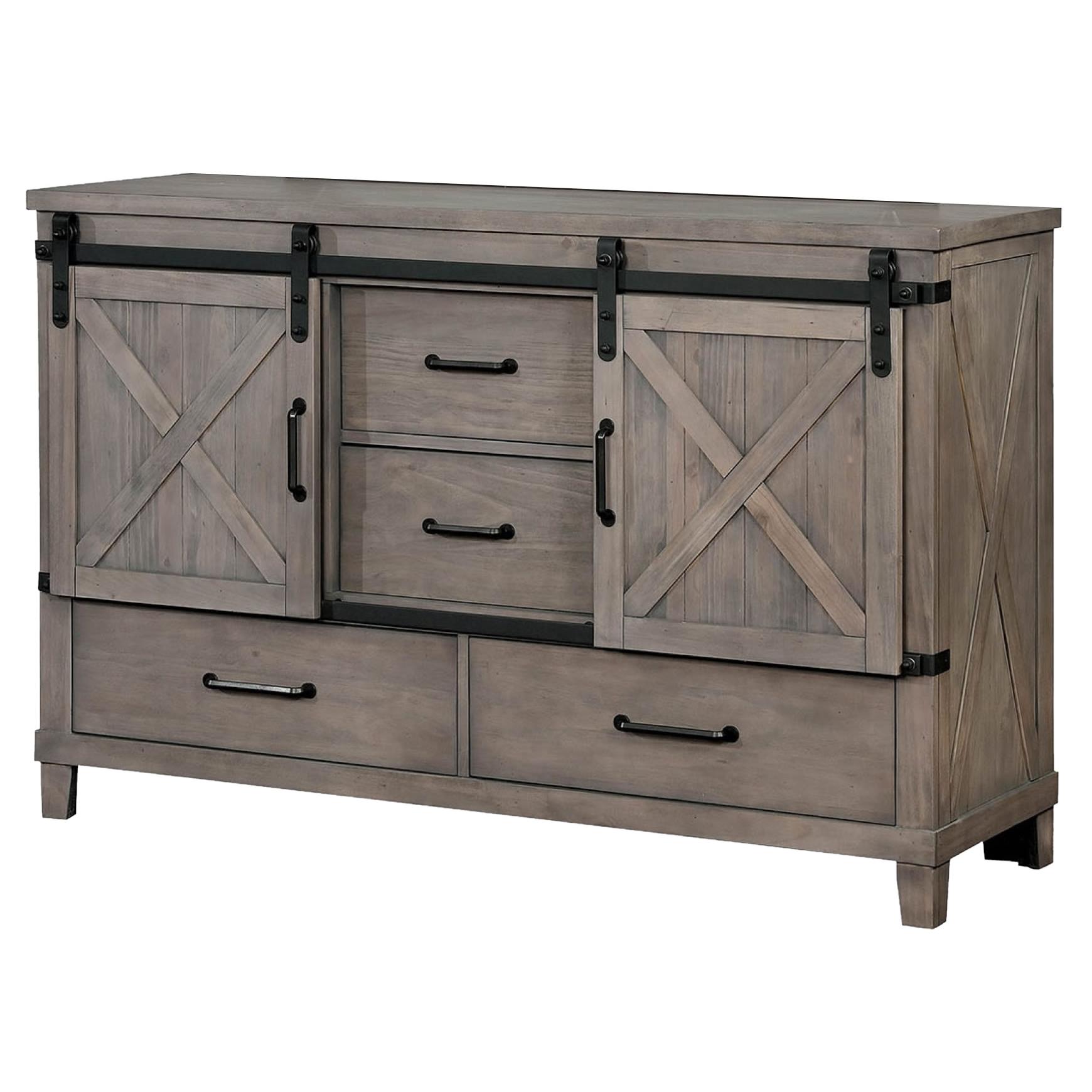  Furniture of America Bianca 4-Drawer Dresser CM7734GY-D IMAGE 1