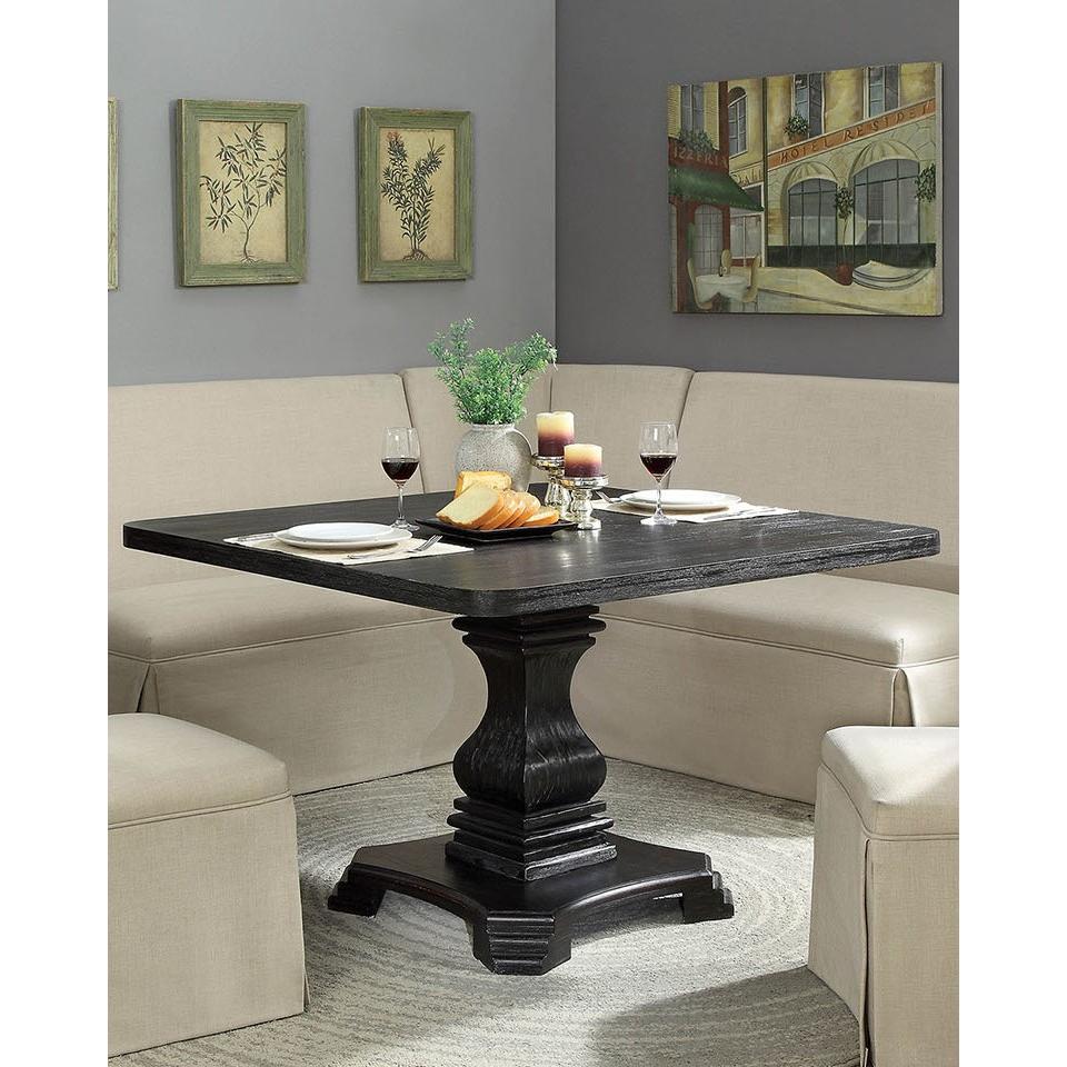  Furniture of America Square Nerissa Dining Table with Pedestal Base CM3840T-48-TABLE IMAGE 2