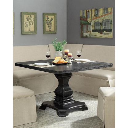  Furniture of America Square Nerissa Dining Table with Pedestal Base CM3840T-48-TABLE IMAGE 2