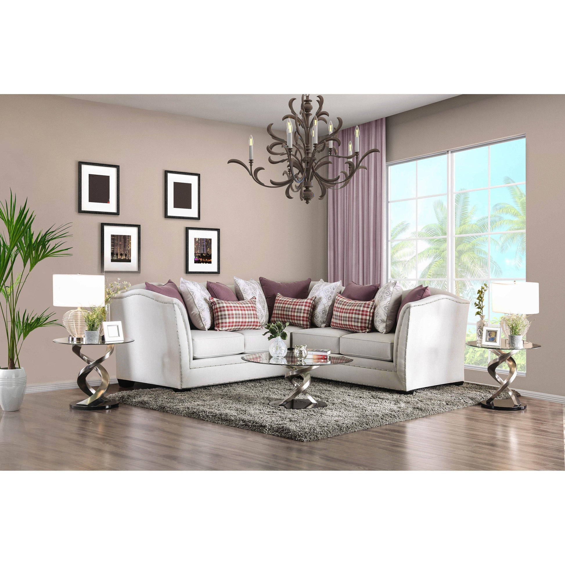  Furniture of America Kizzy Fabric 2 pc Sectional SM2677-SECT IMAGE 7