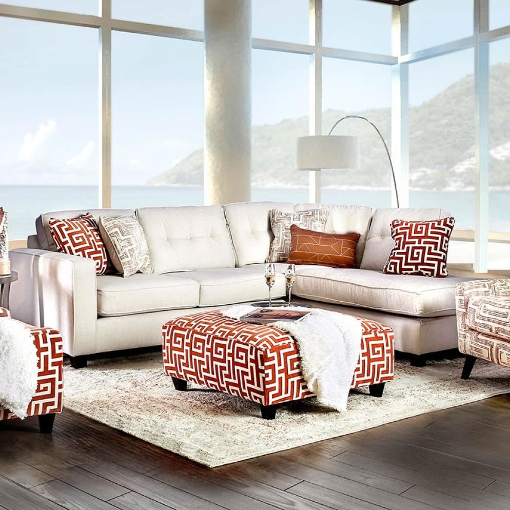  Furniture of America Esmay Fabric 2 pc Sectional SM8115-SECT IMAGE 1