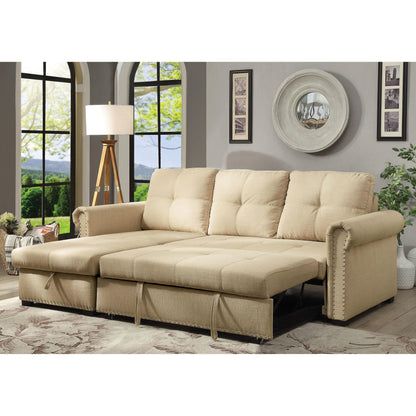  Furniture of America Carter Fabric Sleeper Sectional CM6569-SECT IMAGE 2