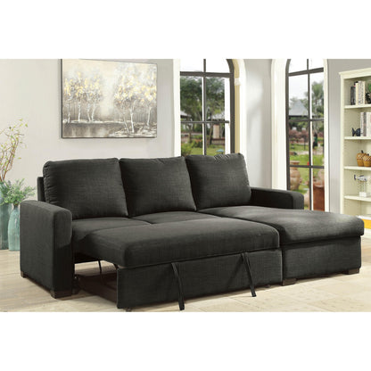  Furniture of America Arabella Fabric Sleeper Sectional CM6564DG-SECT IMAGE 2