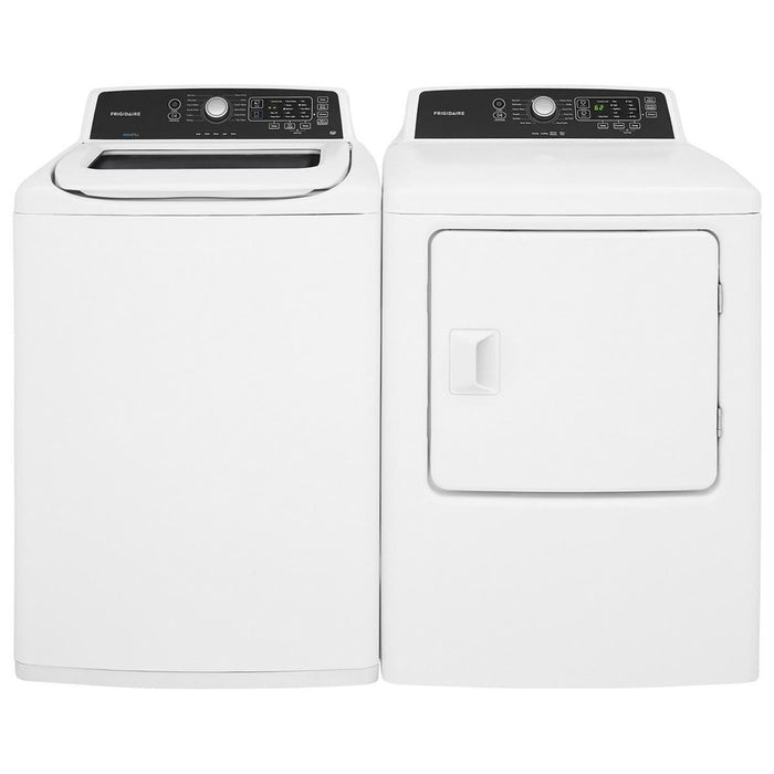 Package - Frigidaire - High Efficiency Top Load Washer and 6.7 Cu. Ft. Free Standing Electric Dryer