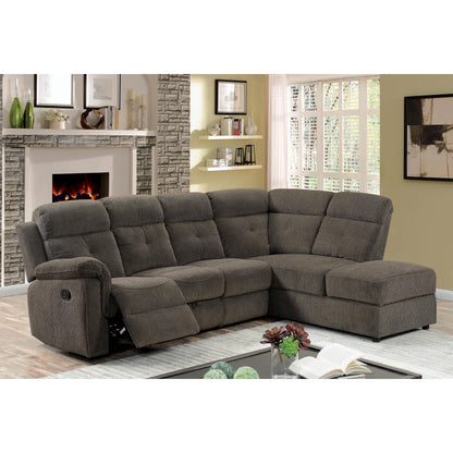  Furniture of America Avia Reclining Fabric 3 pc Sectional CM6597-SECT IMAGE 1