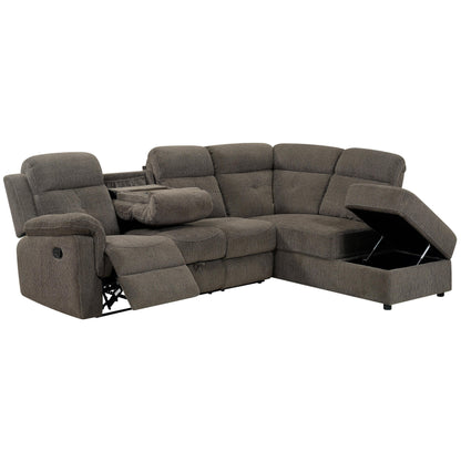  Furniture of America Avia Reclining Fabric 3 pc Sectional CM6597-SECT IMAGE 3
