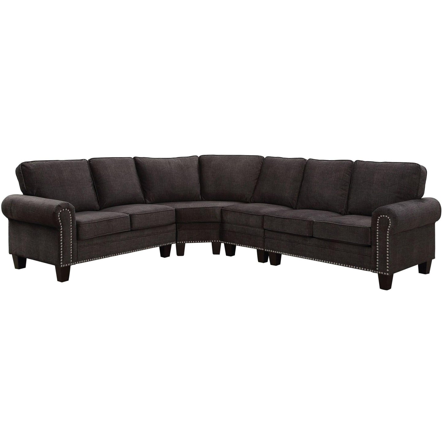  Furniture of America Elwick Fabric 4 pc Sectional CM6885-SECT IMAGE 1