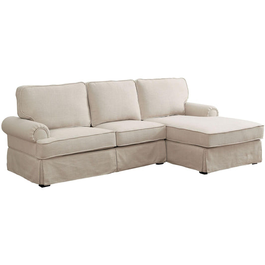  Furniture of America Badalona II Fabric 2 pc Sectional CM6377BG-SECT IMAGE 1