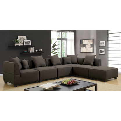  Furniture of America Marian Fabric 6 pc Sectional CM6369-SECT-6SEAT IMAGE 1