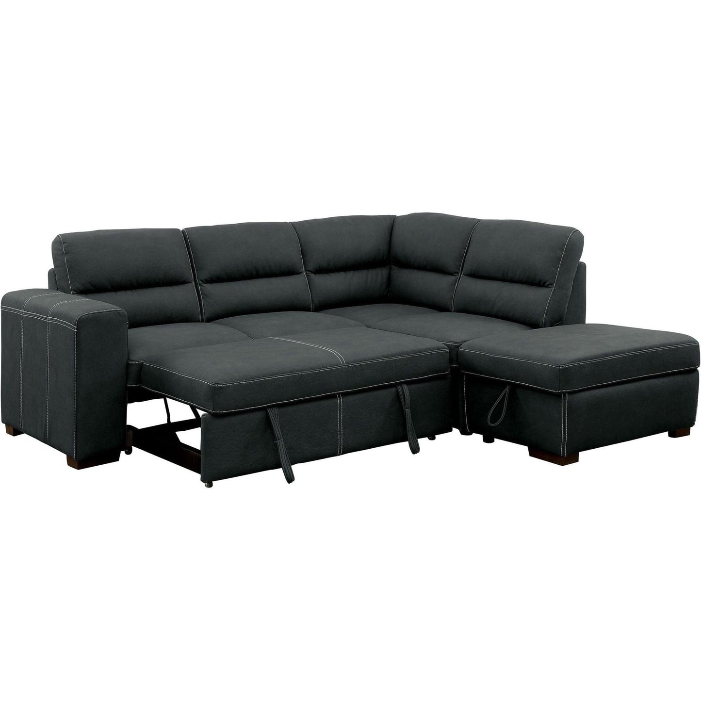  Furniture of America Nellie Fabric Sleeper Sectional CM6517-SECT IMAGE 3