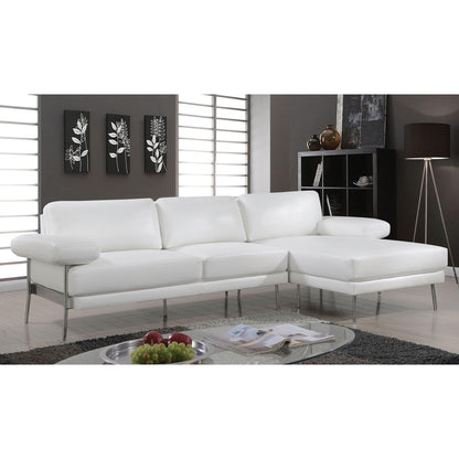  Furniture of America Eilidh Leatherette 2 pc Sectional CM6422WH-SECT IMAGE 1
