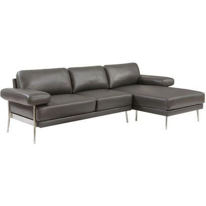  Furniture of America Eilidh Leatherette 2 pc Sectional CM6422GY-SECT IMAGE 1