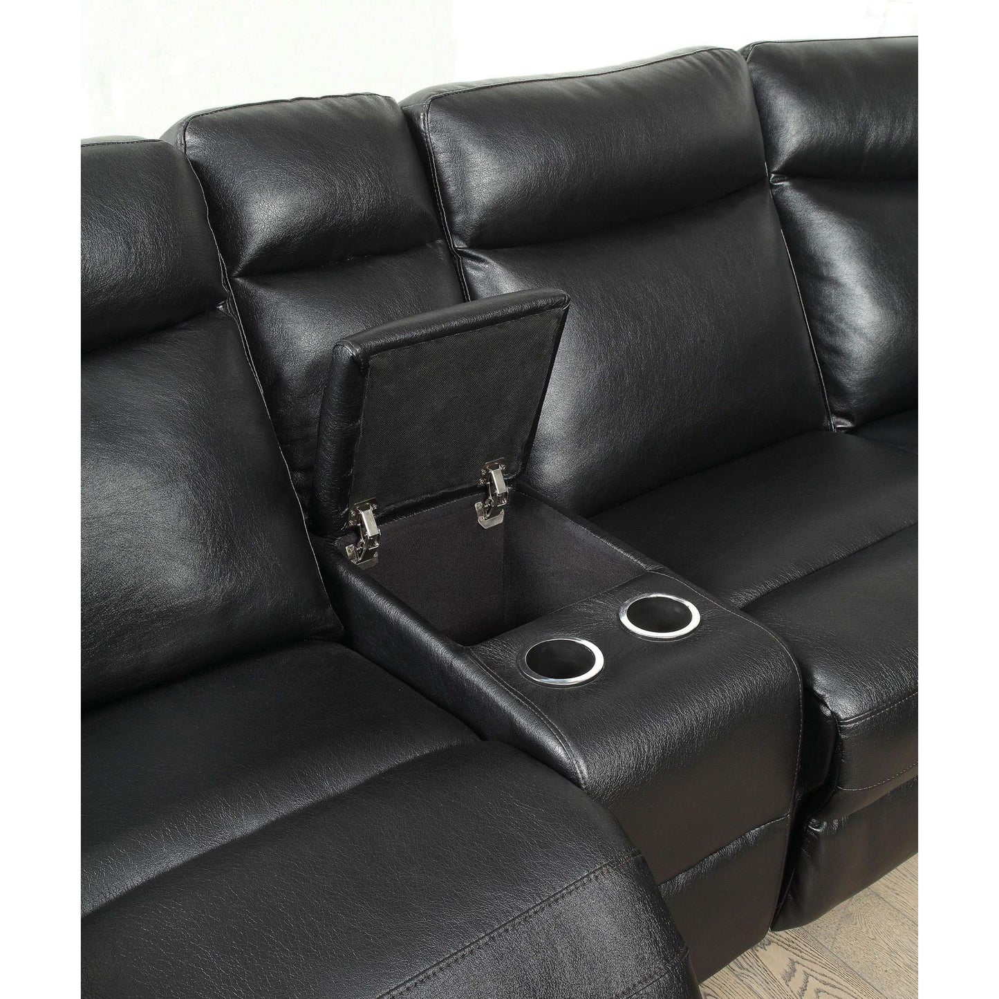  Furniture of America Maryjane Reclining Leatherette 6 pc Sectional CM6455-SECT IMAGE 3