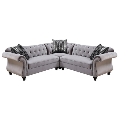  Furniture of America Jolanda II Fabric 3 pc Sectional CM6158GY-SET IMAGE 1