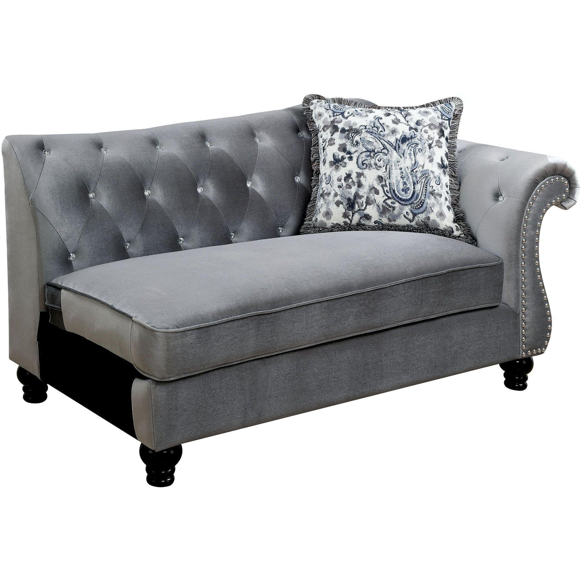  Furniture of America Jolanda II Fabric 3 pc Sectional CM6158GY-SET IMAGE 3