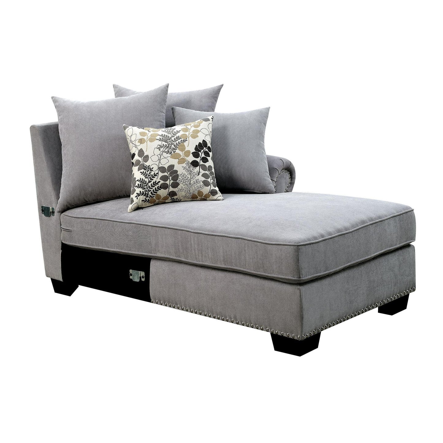  Furniture of America Skyler II Fabric 3 pc Sectional CM6156GY-SECT IMAGE 4