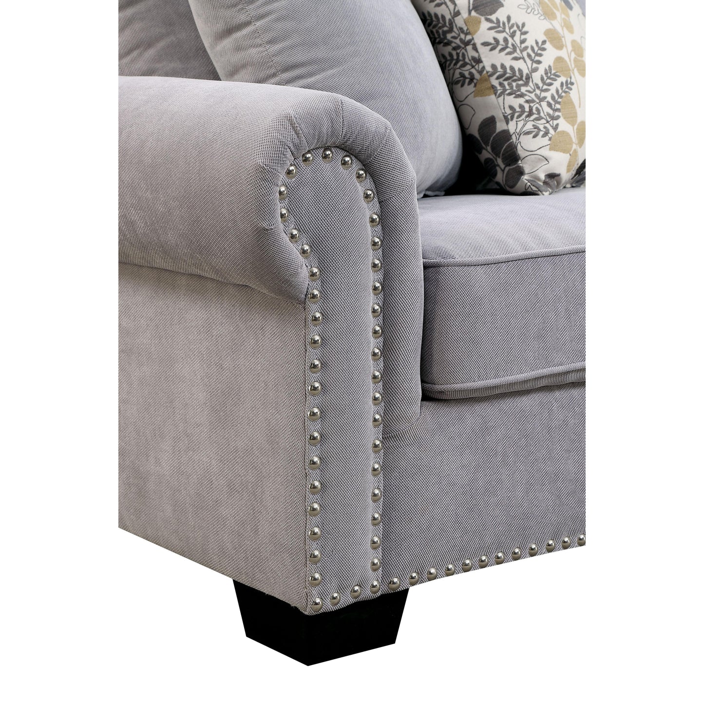  Furniture of America Skyler II Fabric 3 pc Sectional CM6156GY-SECT IMAGE 5