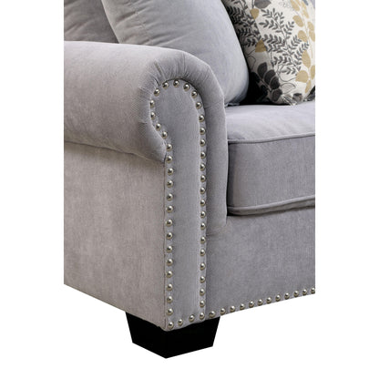  Furniture of America Skyler II Fabric 3 pc Sectional CM6156GY-SECT IMAGE 5