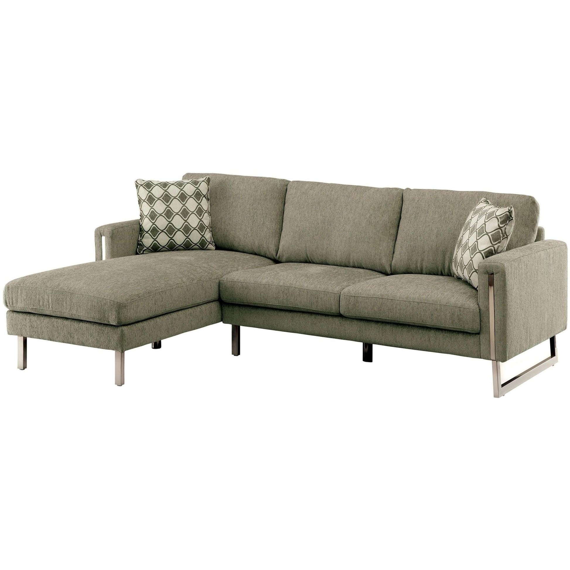  Furniture of America Hera Fabric 2 pc Sectional CM6857-SECTIONAL IMAGE 1