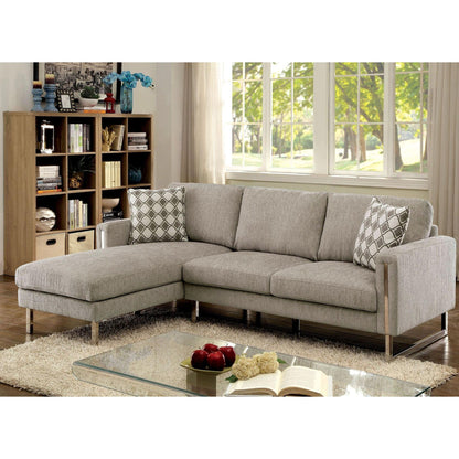  Furniture of America Hera Fabric 2 pc Sectional CM6857-SECTIONAL IMAGE 2