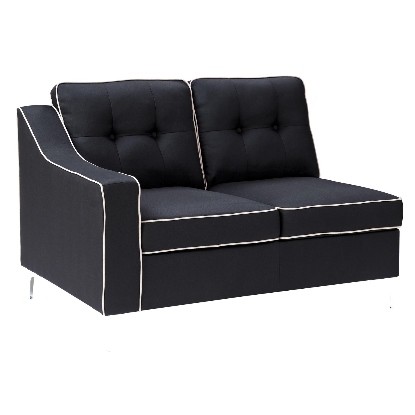  Furniture of America Glenda II Fabric 4 pc Sectional CM6851BK-SECTIONAL IMAGE 4