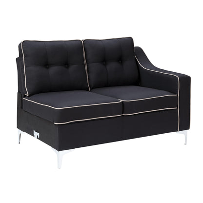  Furniture of America Glenda II Fabric 4 pc Sectional CM6851BK-SECTIONAL IMAGE 6