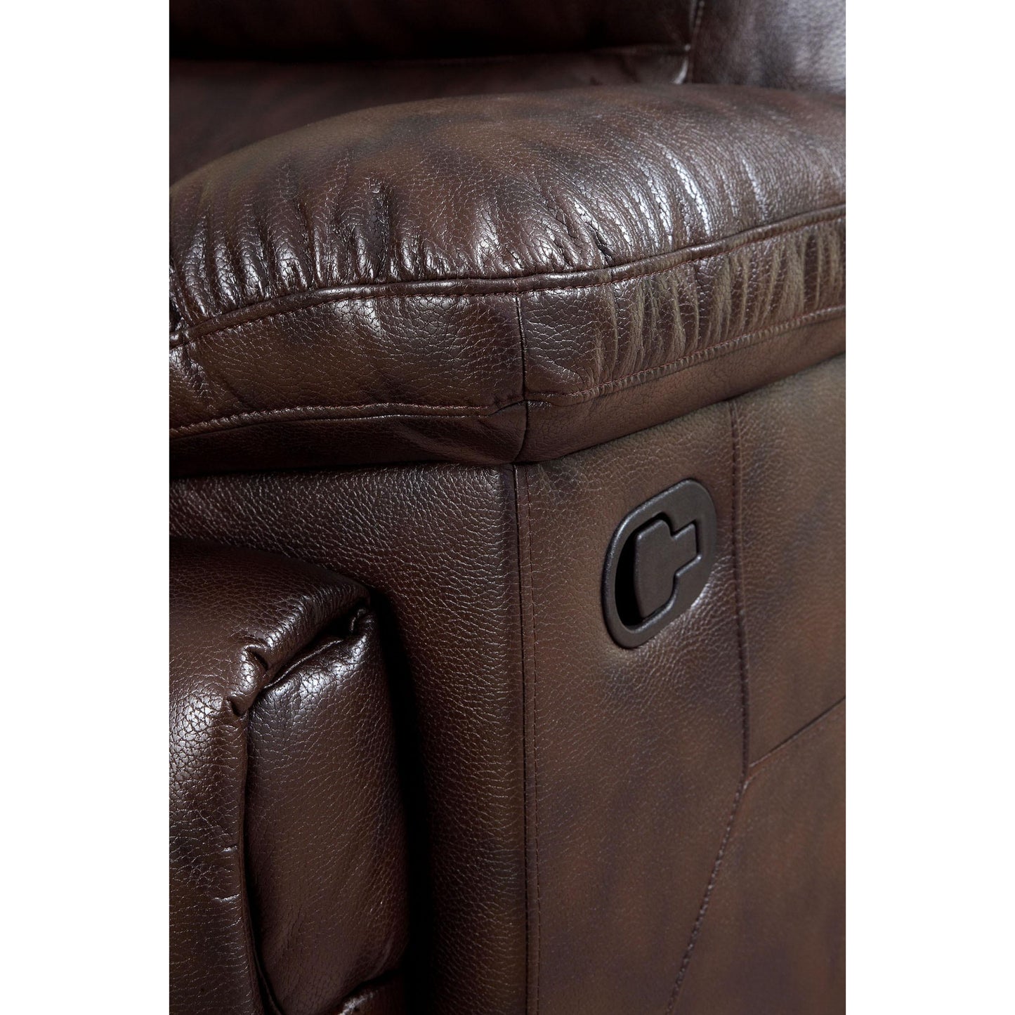  Furniture of America Glasgow Reclining Leather Look 5 pc Sectional CM6822BR-T-SECT IMAGE 3