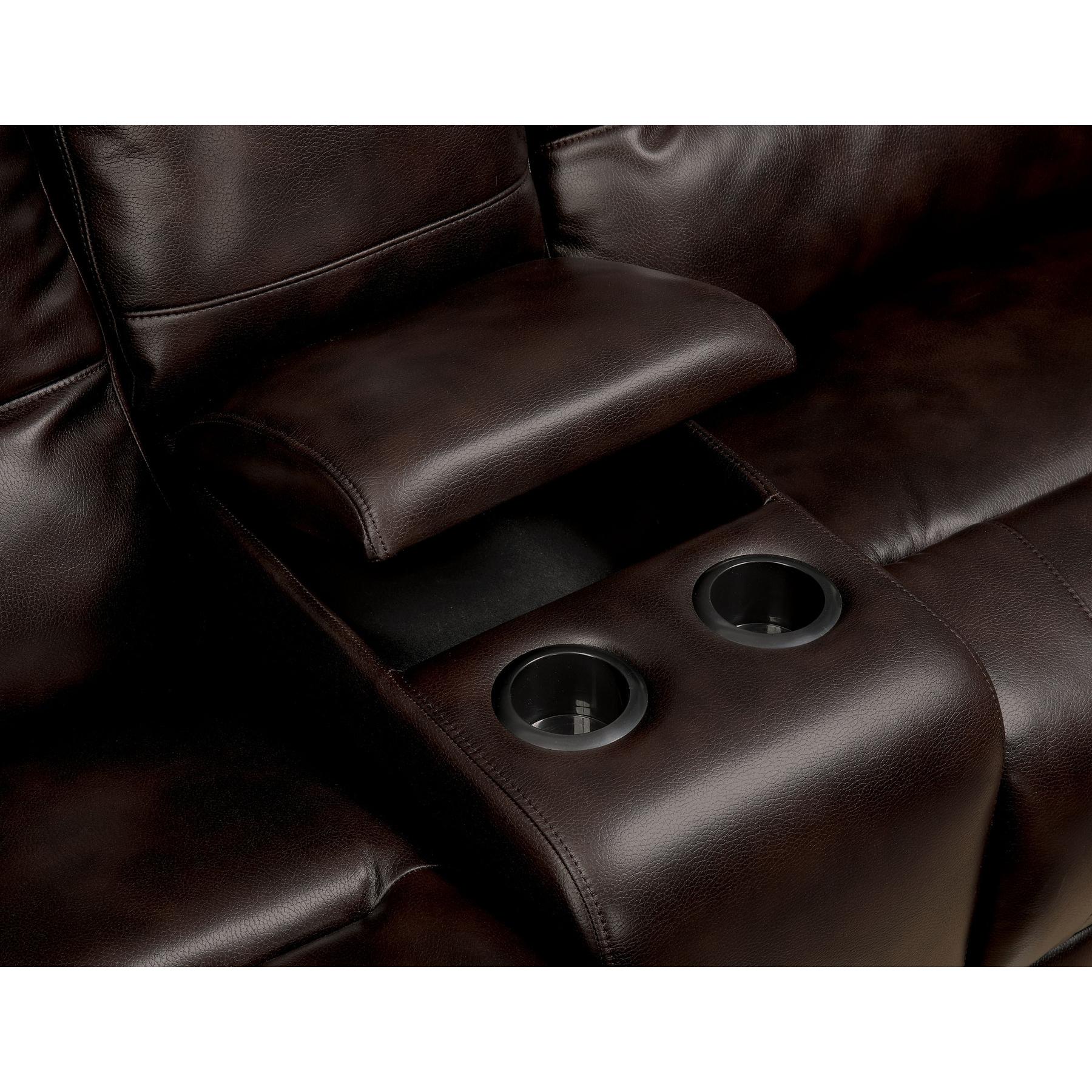  Furniture of America Glasgow Reclining Leather Look 5 pc Sectional CM6822BR-T-SECT IMAGE 7