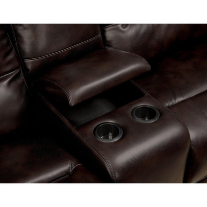  Furniture of America Glasgow Reclining Leather Look 5 pc Sectional CM6822BR-T-SECT IMAGE 7