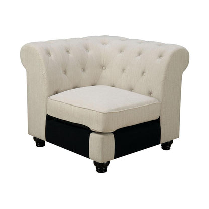  Furniture of America Stanford II Fabric 3 pc Sectional CM6270IV-SET IMAGE 4