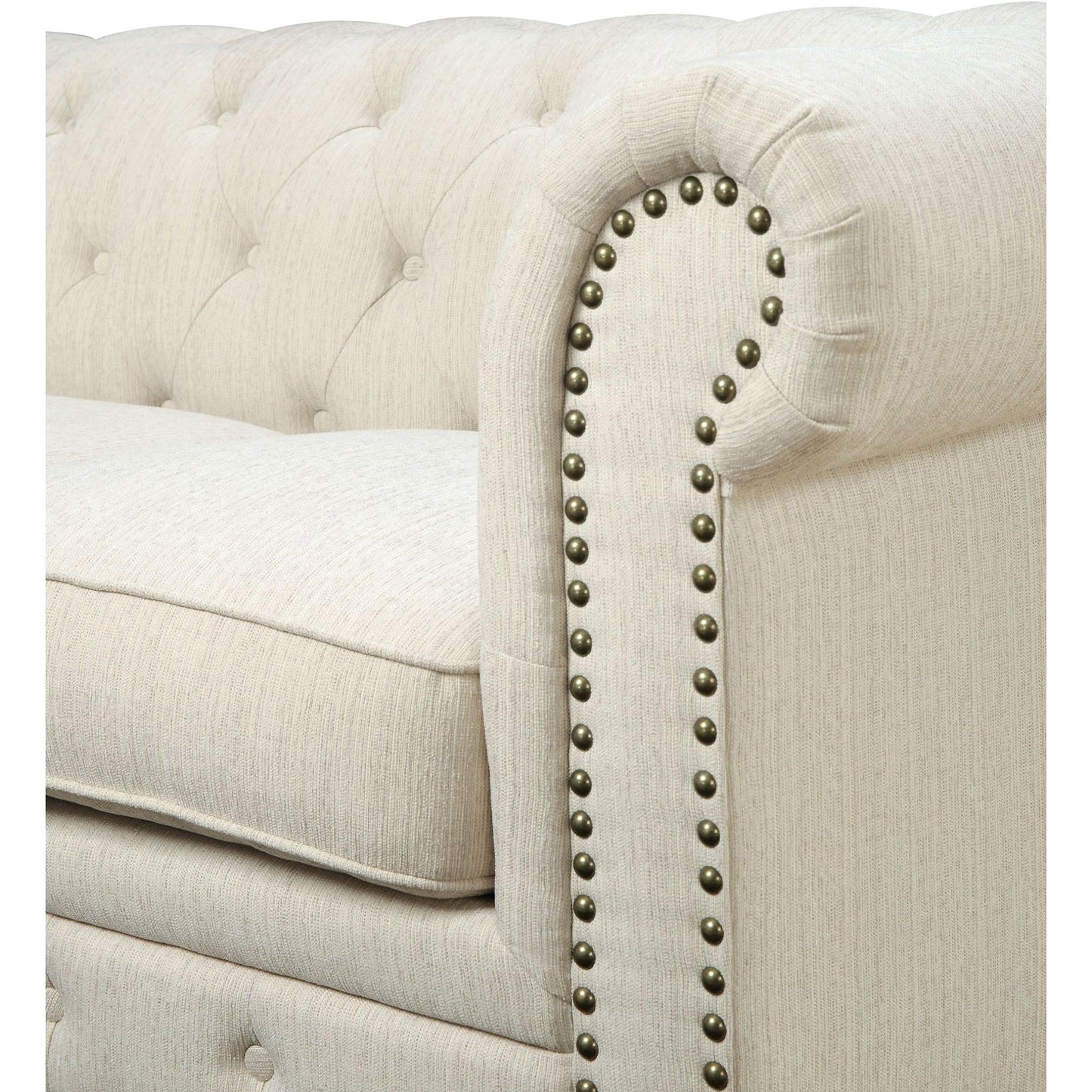  Furniture of America Stanford II Fabric 3 pc Sectional CM6270IV-SET IMAGE 6
