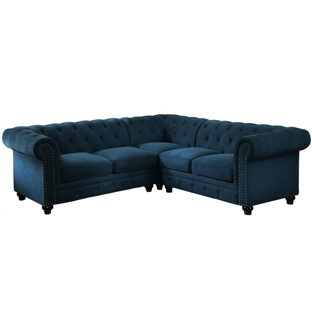  Furniture of America Stanford II Fabric 3 pc Sectional CM6270TL-SET IMAGE 2